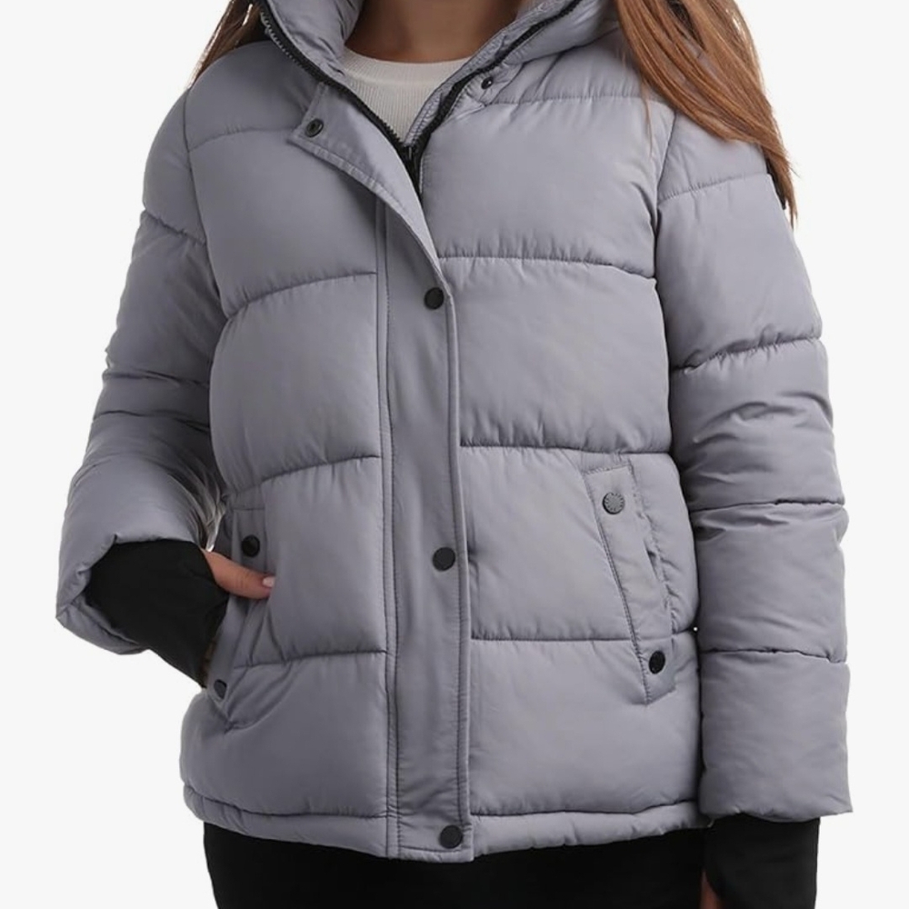 Steve Madden Quilted Moto Puffer Jacket. SZ XL